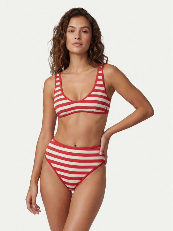 Tommy Hilfiger Tommy Hilfiger Горнище на бански UW0UW06561 Червен