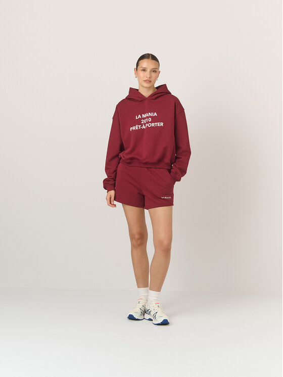 La Mania La Mania Szorty PENN Bordowy Classic Fit