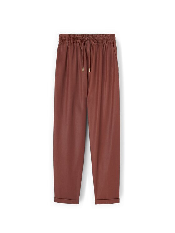 Motivi Motivi Pantaloni di tessuto P595Q004806N022 Marrone Regular Fit
