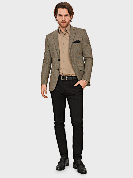 Evenemen Evenemen Marynarka Tico Beżowy Slim Fit