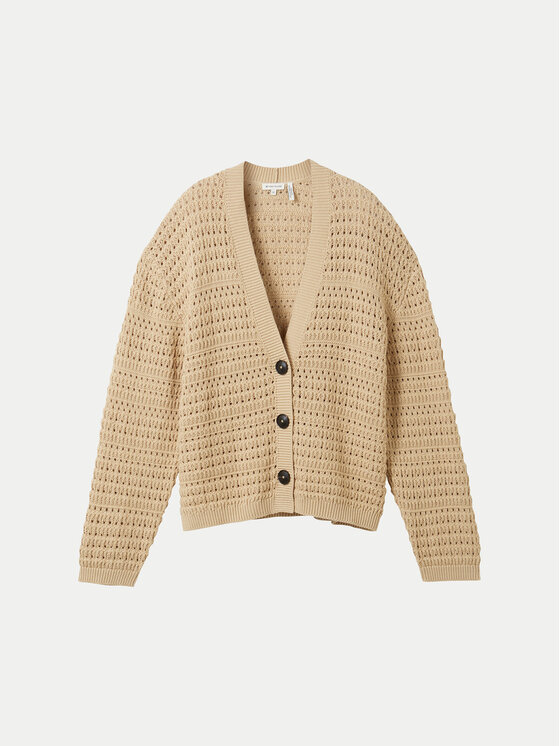 Tom Tailor Tom Tailor Cardigan 1041213 Bej Loose Fit