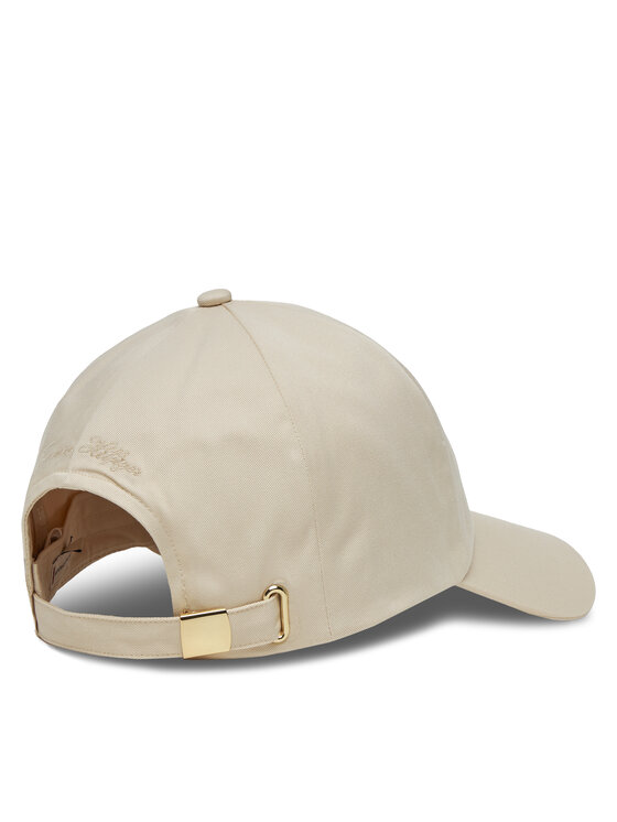Tommy Hilfiger Tommy Hilfiger Șapcă Elevated Chic Soft Cap AW0AW17138 Écru