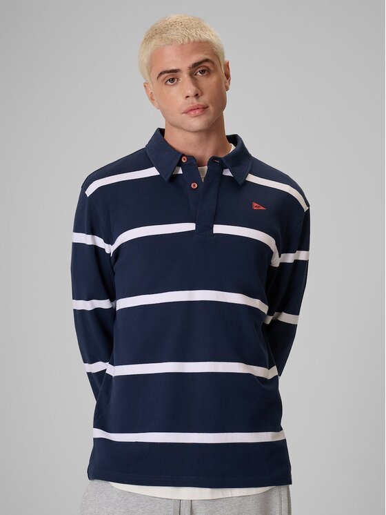 4F 4F Longsleeve 4FRSS26TLONM675-31S Granatowy Relaxed Fit