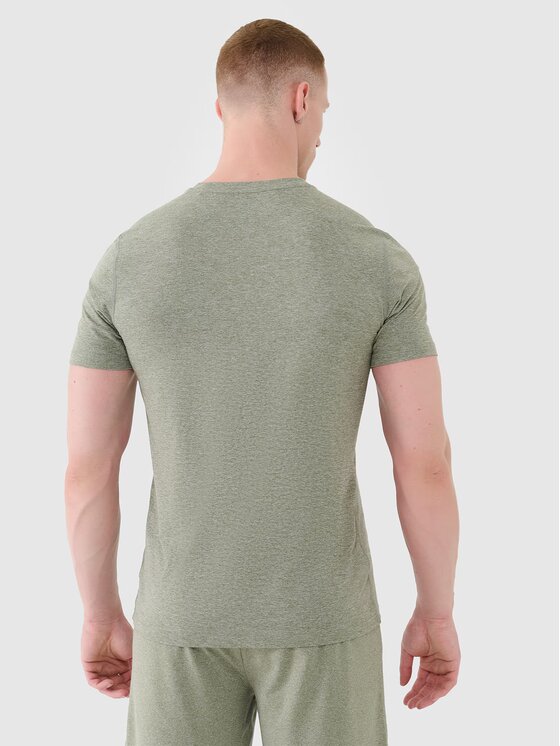 4F 4F Funkčné tričko 4FWSS25TFTSM1344-44M Zelená Regular Fit