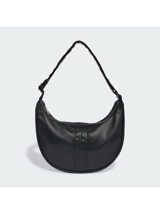 adidas adidas Torebka Adicolor Half Crescent Bag Metallic Pu KR1546 Czarny