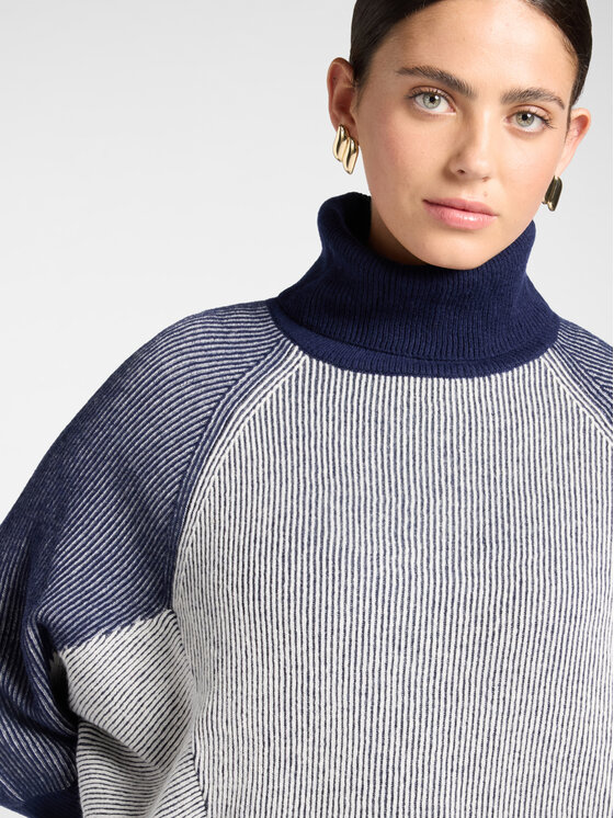 Elena Mirò Elena Mirò Sweter M056Z000818N0A2 Niebieski Over Fit