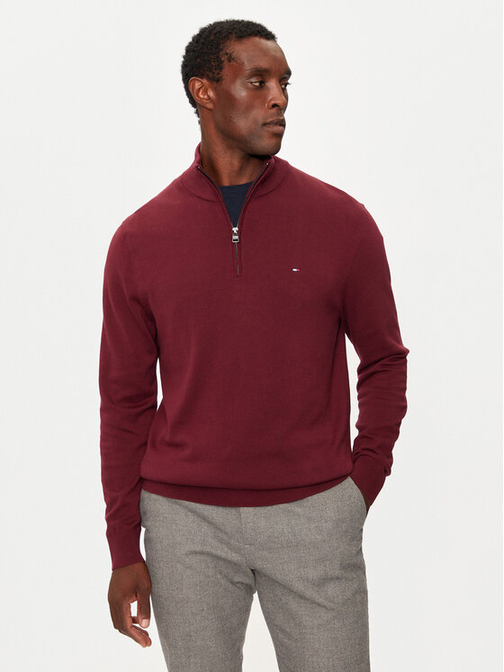 Tommy Hilfiger Džemperis Essential MW0MW37331 Bordo Regular Fit