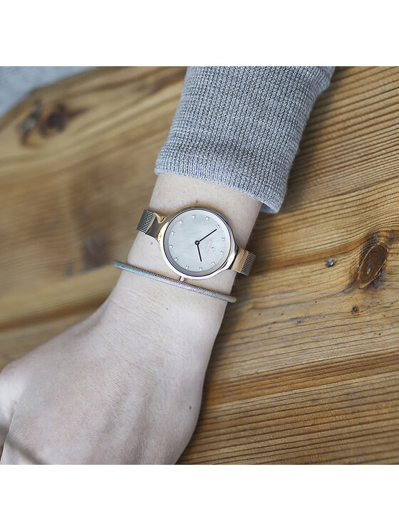 Obaku Obaku Hodinky V173LXVJMJ Strieborná