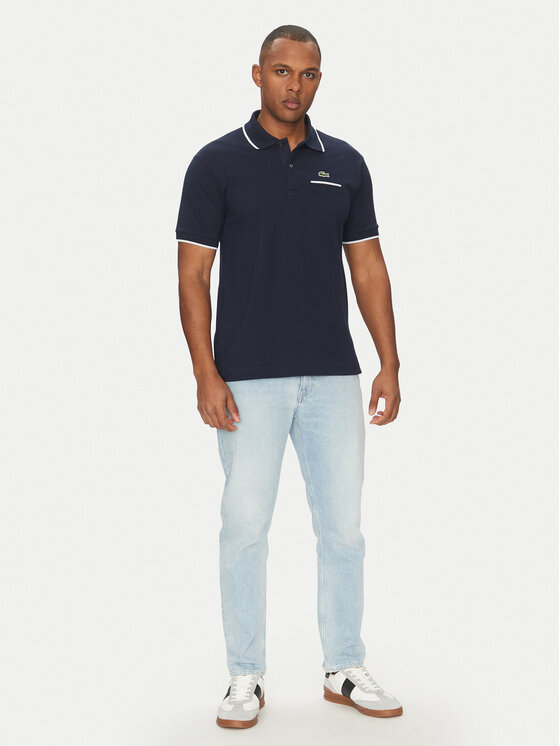 Lacoste Lacoste Polo majica PH9838 Mornarsko modra Classic Fit