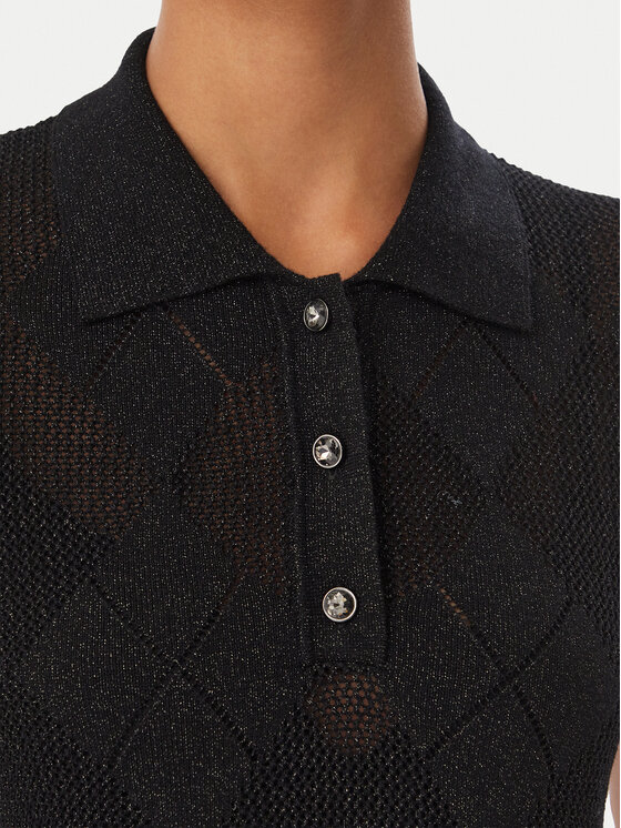 Guess Guess Polo W6YR17 Z0958 Czarny Regular Fit
