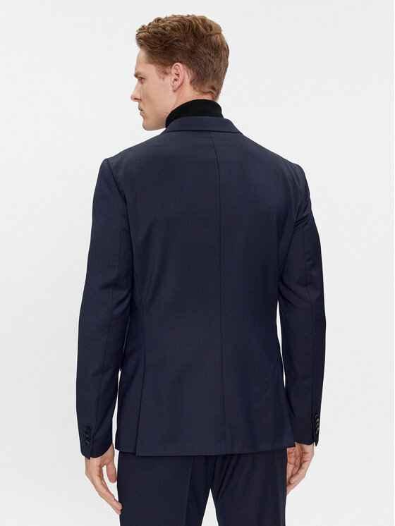 Calvin Klein Calvin Klein Marynarka K10K112291 Granatowy Slim Fit