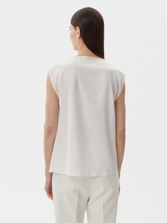 BOSS BOSS Blúz Binadi 50540616 Fehér Relaxed Fit