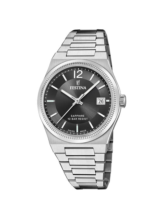 Festina Festina Zegarek F20035-6 Srebrny