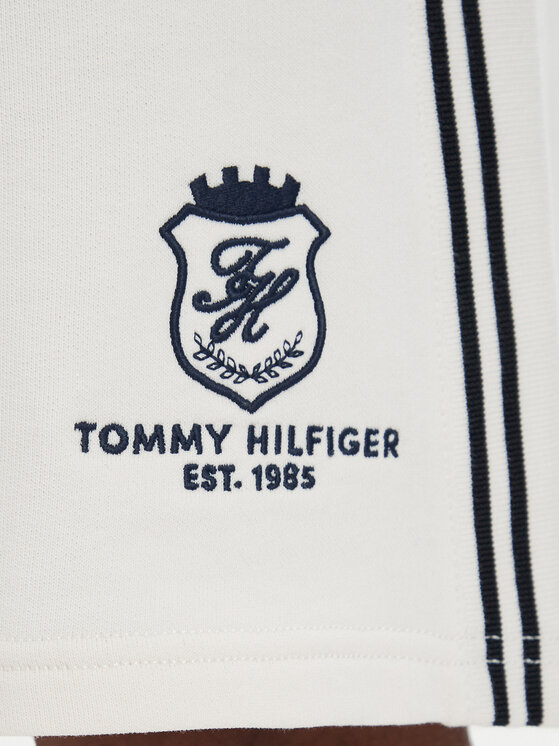 Tommy Hilfiger Tommy Hilfiger Športne kratke hlače Crest Embroidery MW0MW42878 Svetlo bež Relaxed Fit
