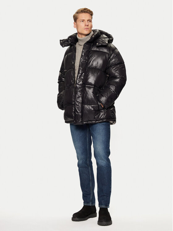 Jack & Jones Jack & Jones Žieminė striukė 12268209 Juoda Loose Fit