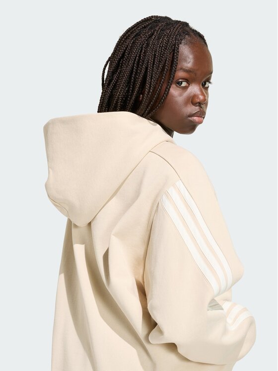 adidas adidas Hanorac 3-Stripes KV9930 Bej deschis Loose Fit