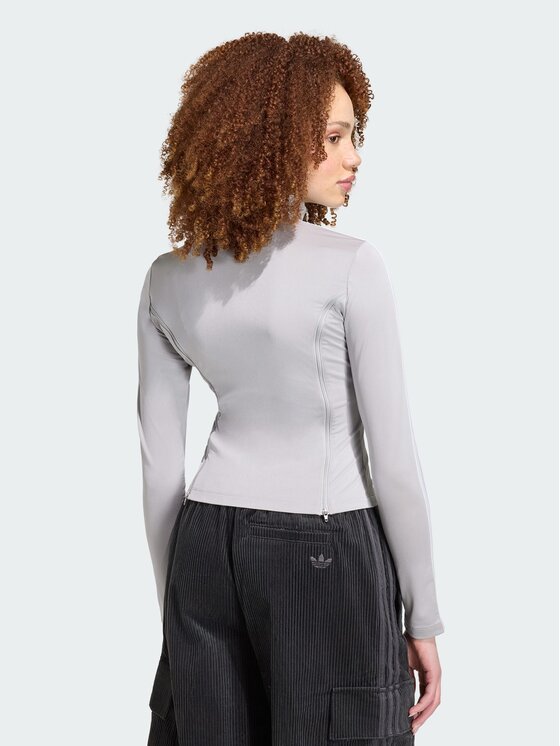 adidas adidas Longsleeve 165372 Szary Slim Fit