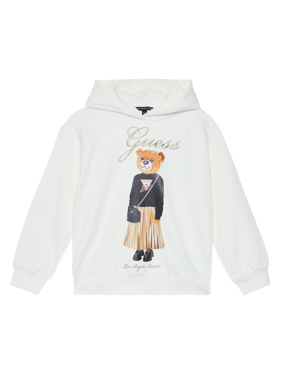 Guess Bluza J5BQ26 KAD74 Biały Oversize