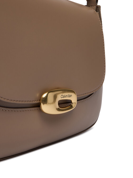 Calvin Klein Calvin Klein Kabelka Hardware Flap Meidum Crossbody LV04F3401G Béžová
