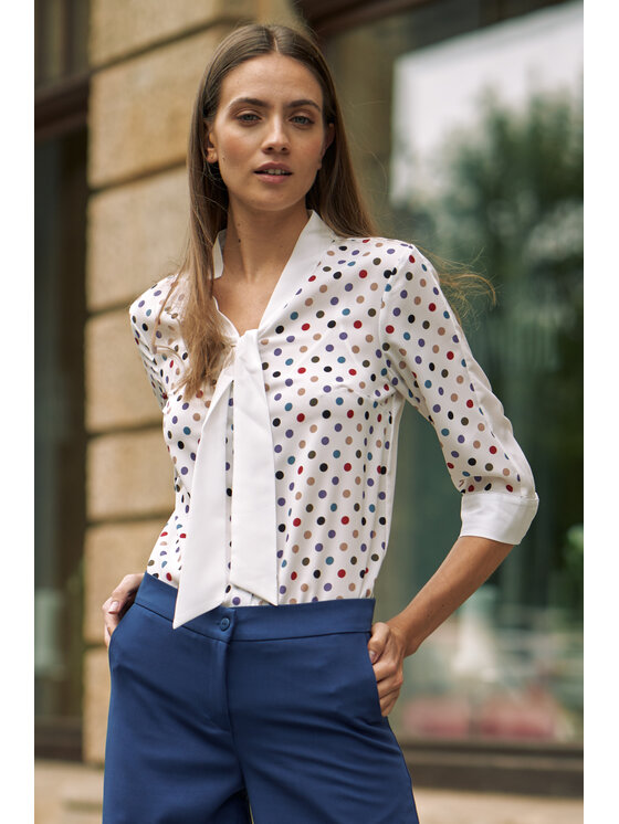 NIFE NIFE Halenka B181 Écru Feminine Fit