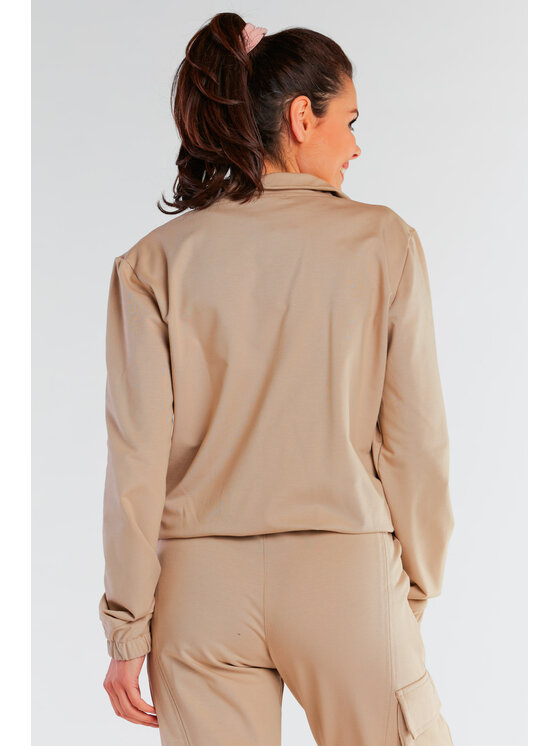 Infinite You Infinite You Bluza M246 Beżowy Basic Fit