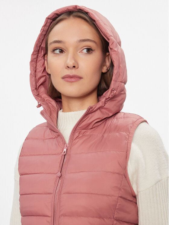 ONLY ONLY Αμάνικο Μπουφάν New Tahoe Hood 15205760 Ροζ Regular Fit