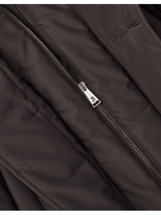Borgio Borgio Kurtka zimowa gravina Brązowy Slim Fit