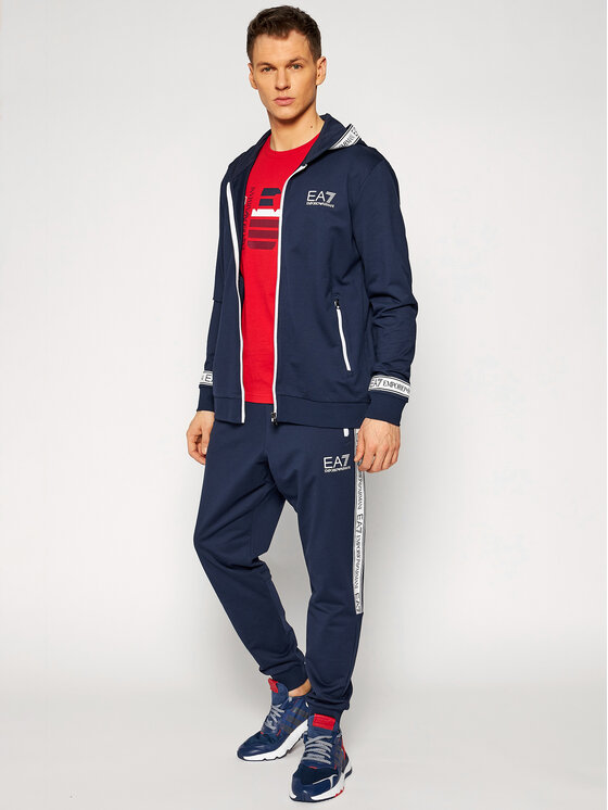 Felpa 3KPM25 PJ05Z 1554 Blu scuro Regular Fit