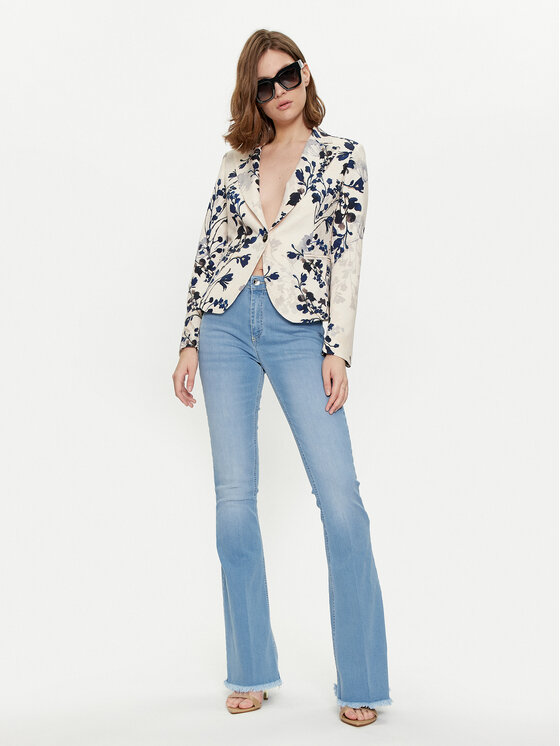 Rinascimento Rinascimento Traperice CFC0117717003 Plava Flare Fit