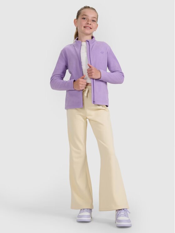 4F 4F Bluza BASIC+ Fioletowy Slim Fit