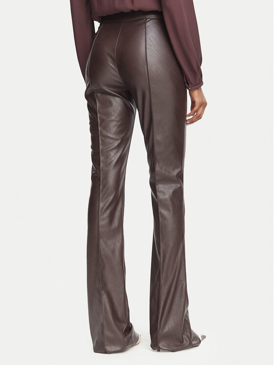 Elisabetta Franchi Elisabetta Franchi Nahkpüksid PA-188-66E2-V350 Tumepruun Regular Fit