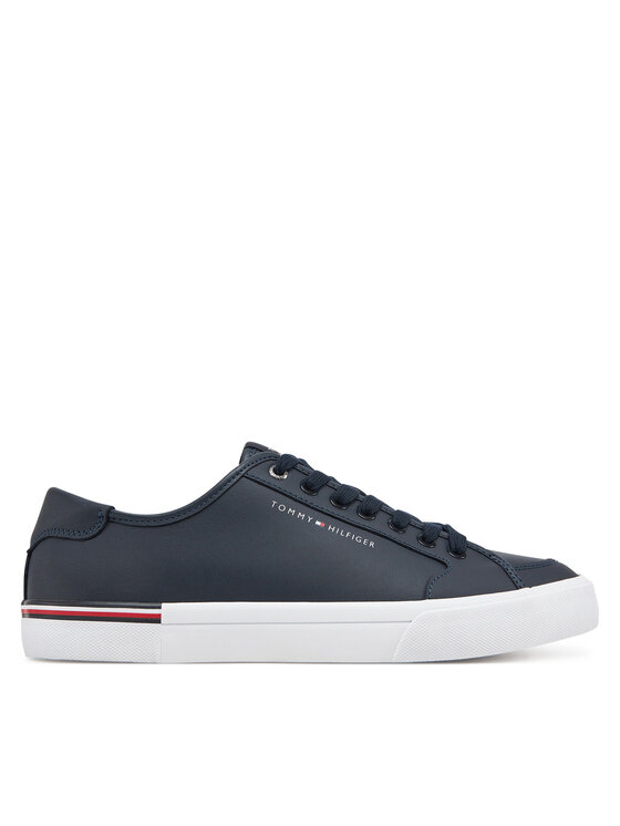 Sneakers Tommy Hilfiger Core Corporate Vulc Leather FM0FM05399 Bleumarin