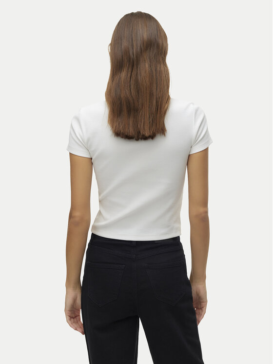 Vero Moda Vero Moda T-Shirt Chloe 10306894 Bílá Tight Fit