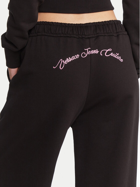 Versace Jeans Couture Versace Jeans Couture Teplákové kalhoty 79HAAT05 CF01T Černá Regular Fit