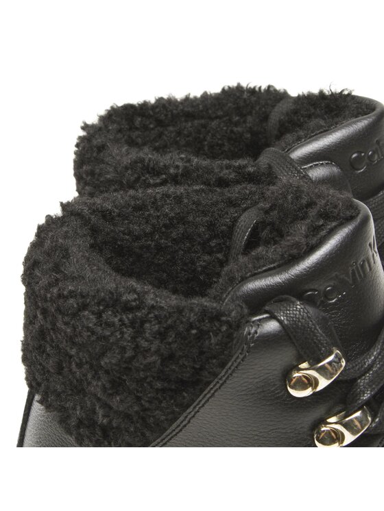 Calvin Klein Calvin Klein Polokozačky Heel Cupsole Hi Top WlHW0HW01208 Černá