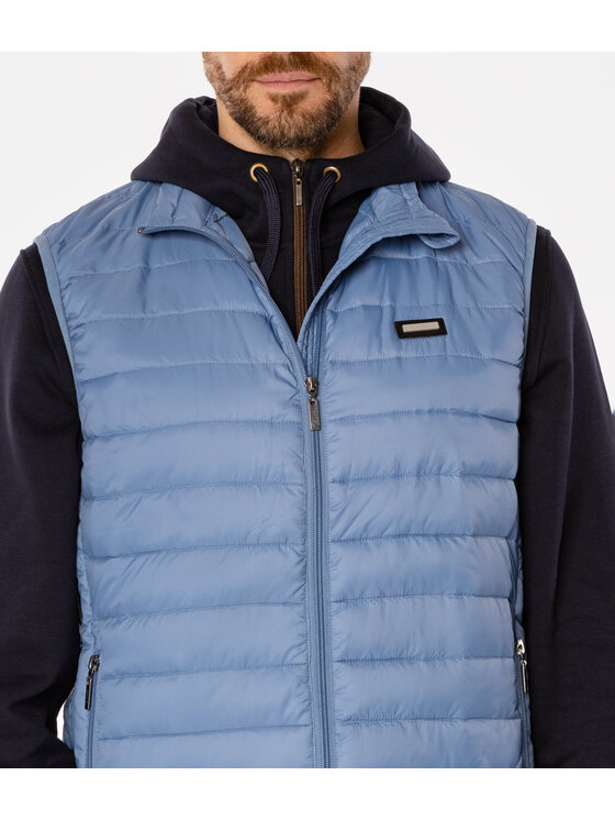 Lee Cooper Lee Cooper Kamizelka DIEGO Niebieski Regular Fit