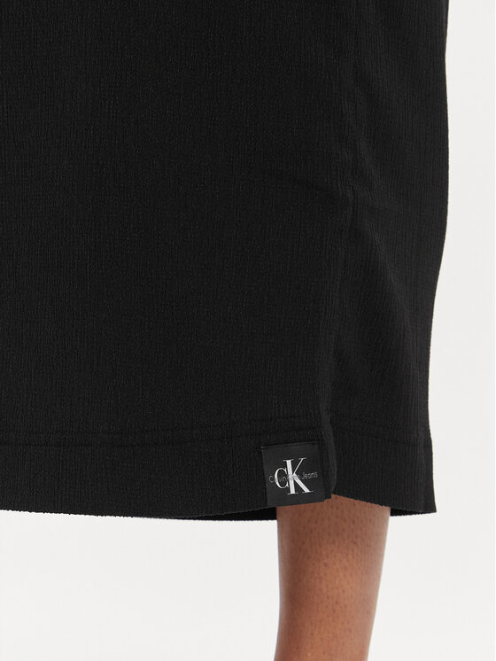 Calvin Klein Jeans Calvin Klein Jeans Midi sukňa J20J223144 Čierna Regular Fit