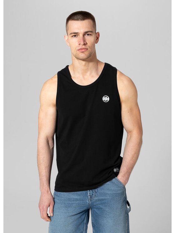 PITBULL PITBULL Tank top Tank Czarny Regular Fit