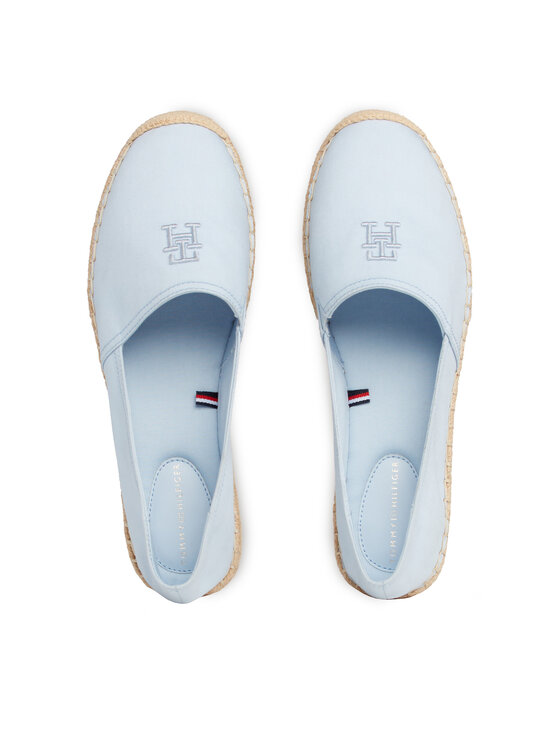 Tommy Hilfiger Tommy Hilfiger Espadrillas Embroidered Flat Espadrille FW0FW07721 Celeste