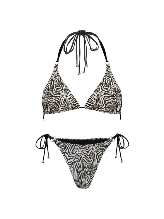 Love and Hate Love and Hate Bikini Zebra Czarny