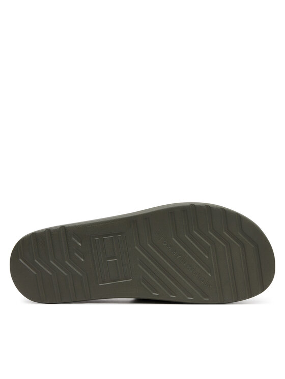 Tommy Hilfiger Tommy Hilfiger Plätud Dual Density Hilfiger Pool Slide FM0FM05430 Khakivärviline