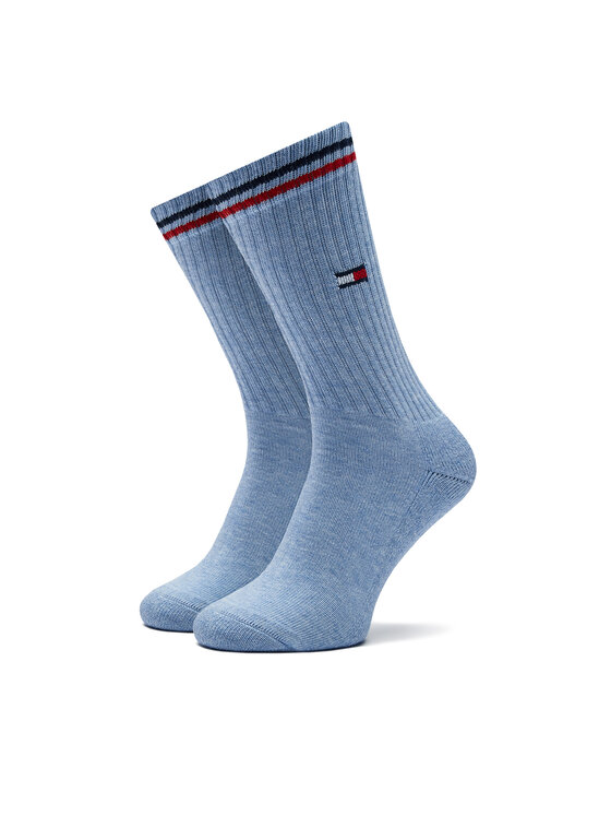 Tommy Hilfiger Tommy Hilfiger 2er-Set hohe Damensocken 701228176 Blau