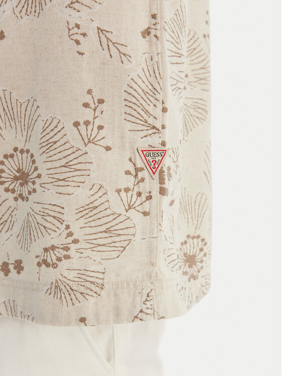 Guess Guess Cămașă M6GH29 W1718 Bej Regular Fit