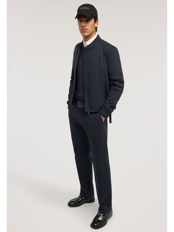 Trussardi Trussardi Płaszcz zimowy R009M000071N0B7 Niebieski Regular Fit