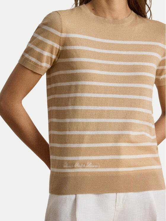 LAUREN RALPH LAUREN LAUREN RALPH LAUREN Тишърт Eyelah 200P13973002 Бежов Regular Fit