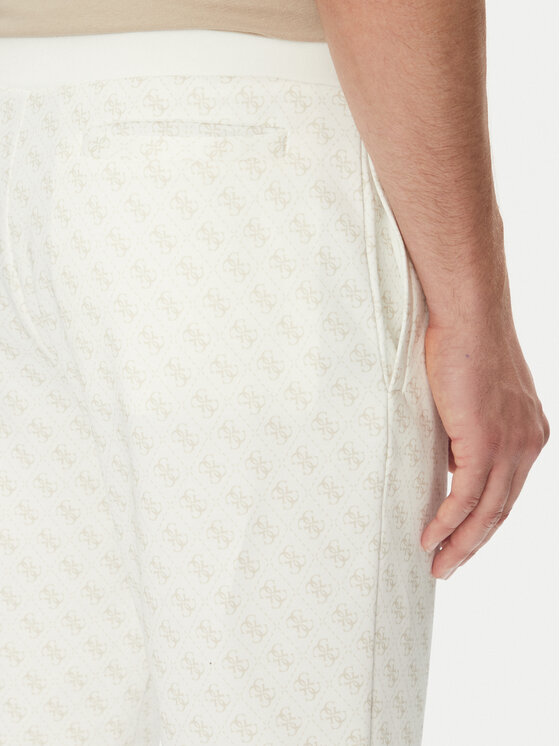 Guess Guess Teplákové kalhoty Korbin Z2BB05 FL04Q Écru Regular Fit