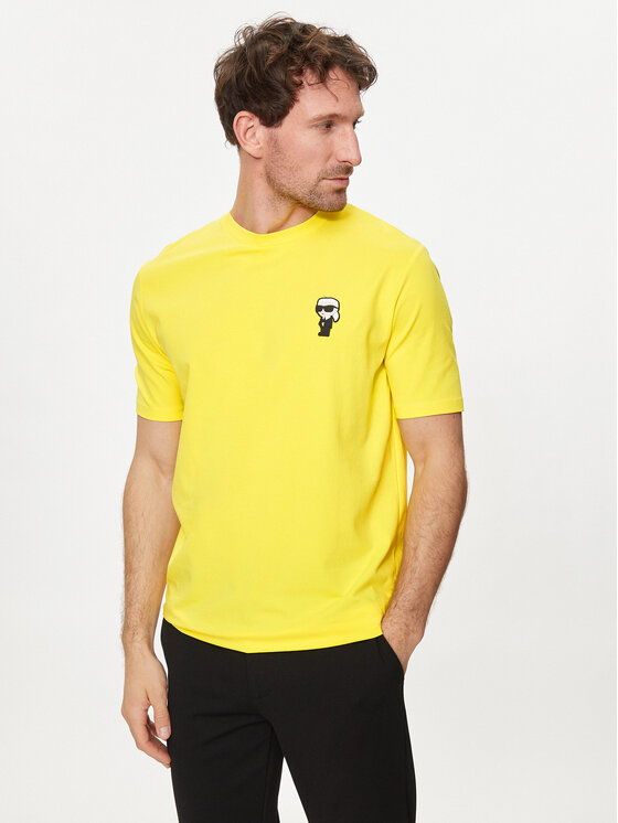 KARL LAGERFELD T-Shirt 755027 542221 Gelb Regular Fit | Modivo.de