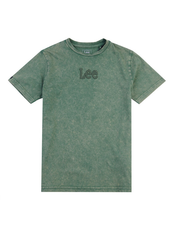 Lee Lee T-Shirt Lee Tonal LEE0119 Zielony Regular Fit