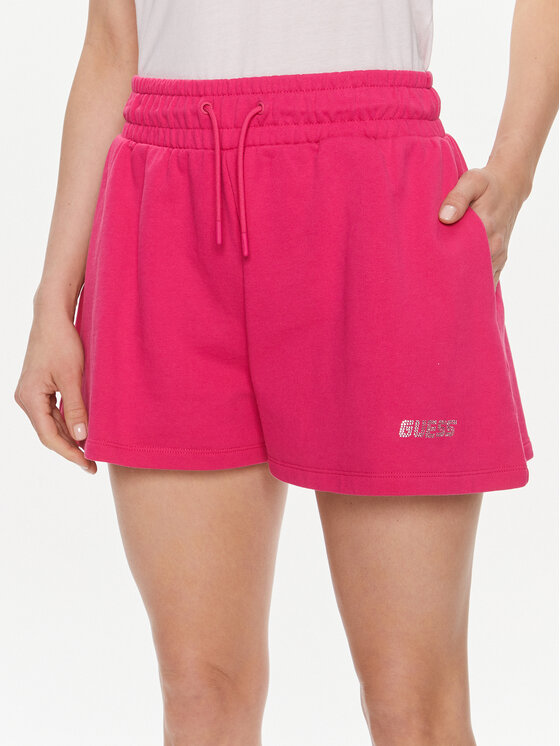 Guess Guess Pantaloni scurți sport Eleanora V4RD04 KC5O0 Roz Relaxed Fit