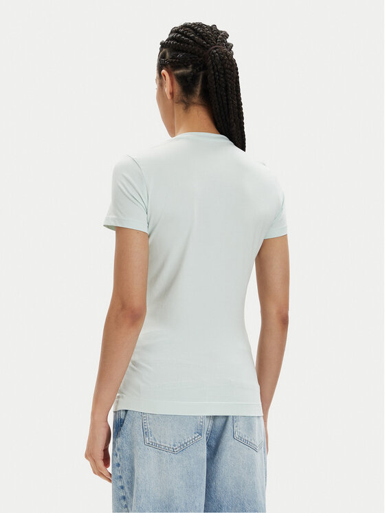 Guess Guess T-shirt W4GI24 J1314 Svijetloplava Slim Fit